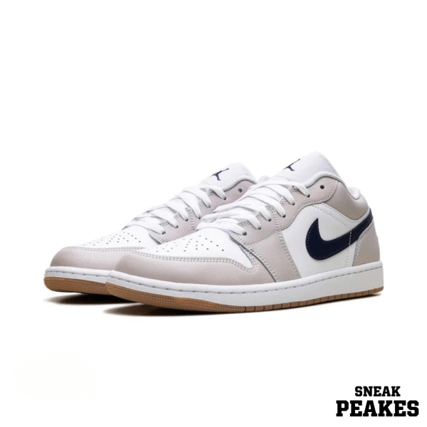 AIR JORDAN 1 LOW  MIDNIGHT NAVY NEUTRAL GREY