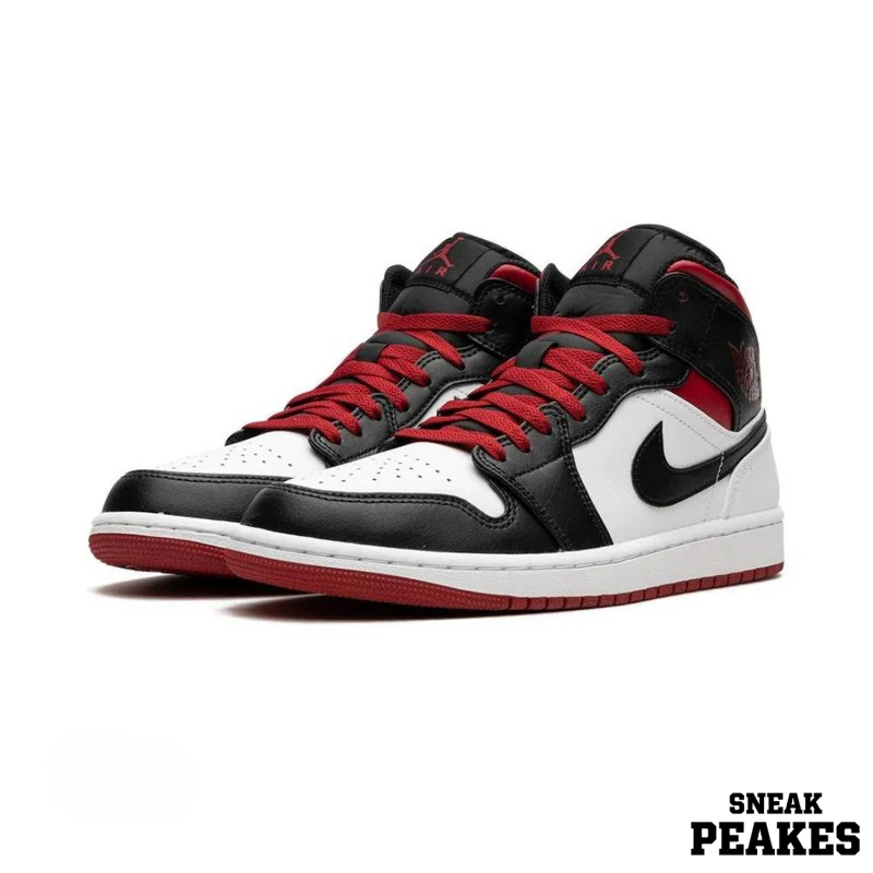 AIR JORDAN 1 RETRO HIGH OG BLACK WHITE AIR JORDAN 1 MID GYM RED BLACK TOE - Image 1