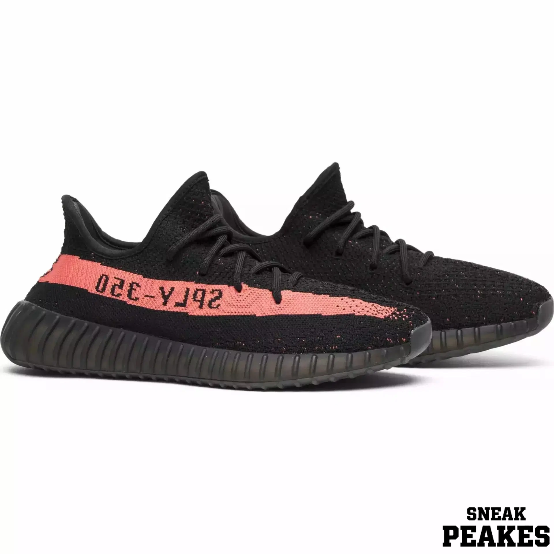 image (6) ADIDAS YEEZY BOOST 350 V2 CORE BLACK RED - Image 1