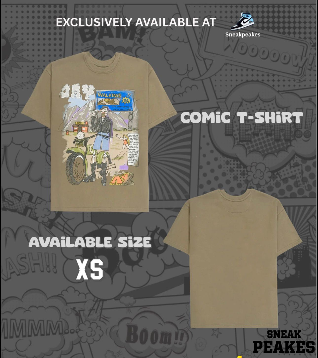 25d4e97b-3906-4128-8f7b-c8eba6d2ee40 JAYWALKING COMIC T-SHIRT (UNISEX) - Image 1