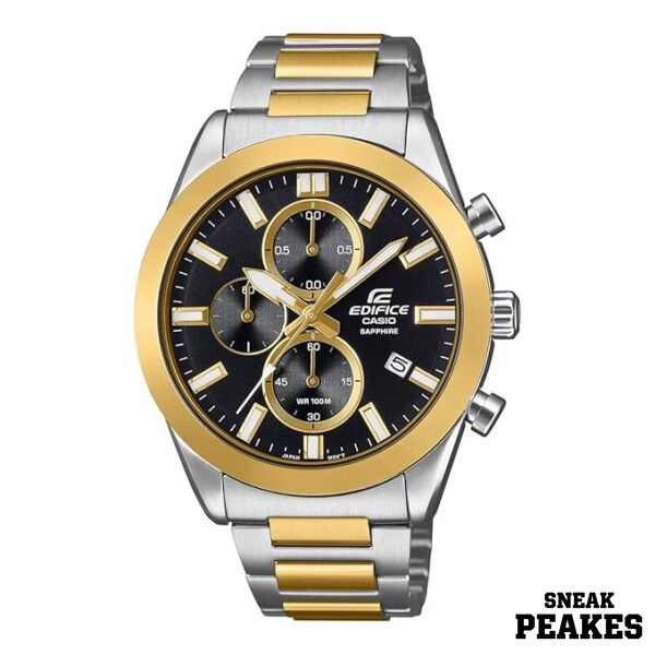 EDIFICE EFB-710SG Two-Tone Chronograph – Black