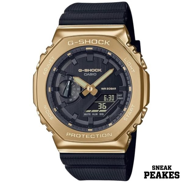 G-SHOCK GBM-2100A Bluetooth Solar – Light Yellow Gold Dial