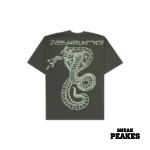 JAYWALKING SNAKE T-SHIRT IN GREEN [UNISEX]