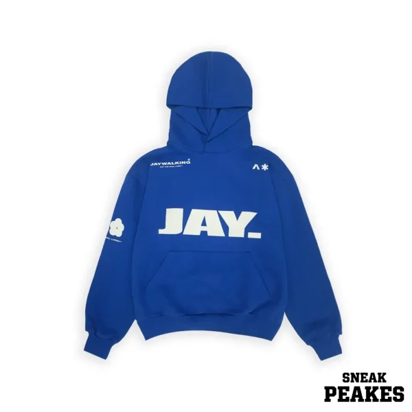 JAYWALKING FREINDS OF MR. WALKING HOODIE IN ROYAL BLUE [UNISEX]